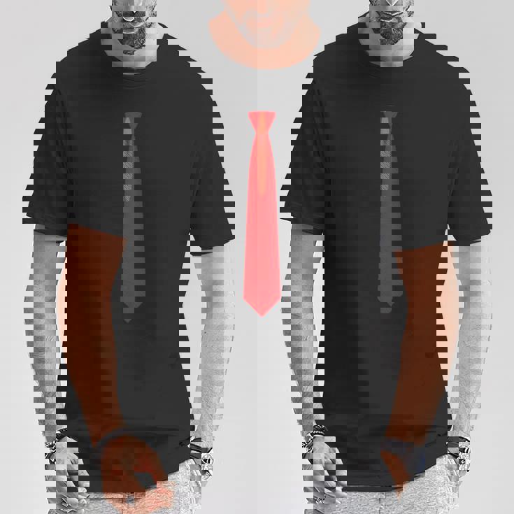 赤いネクタイ、ネクタイファニードレス Tシャツ 面白い贈り物