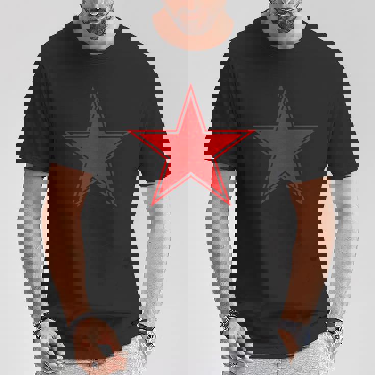 赤い星シャツ Tシャツ 面白い贈り物