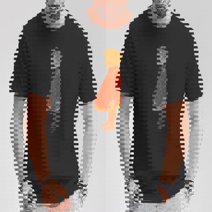 赤のブロンドの髪を持つ少女 エゴン・シーレ作 1916 Tシャツ 面白い贈り物