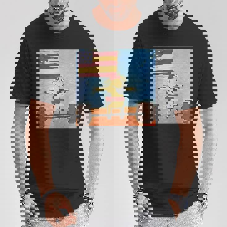 赤身ビーフ パティ赤身ビーフティー デッドリフティングビーフ Tシャツ 面白い贈り物