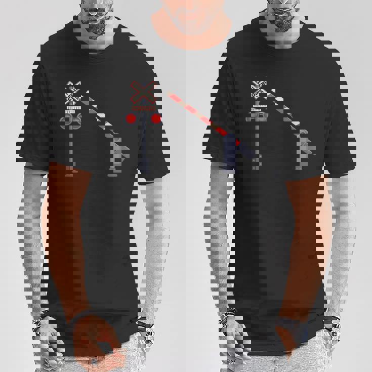 踏切バリアサイン ハロウィン コスチューム Diy Tシャツ 面白い贈り物