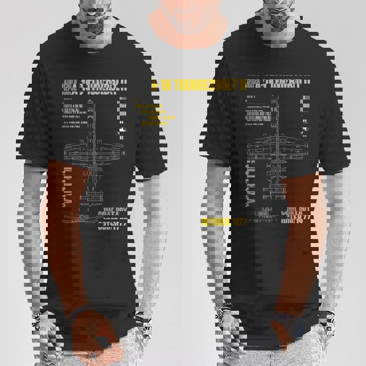 軍用機 A-10 Thunderbolt Ii Warthog Usaf Tシャツ 面白い贈り物