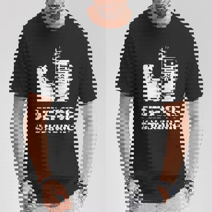 透析tシャツ 透析患者用 透析は排水 Tシャツ 面白い贈り物