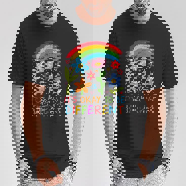 違う虹の花でも大丈夫 Tシャツ 面白い贈り物