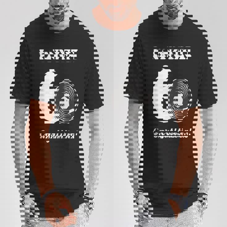 還暦祝い レトロ 音楽好き レコード好き 父 男性 女性 還暦 お祝い 60歳 おしゃれ Tシャツ 面白い贈り物