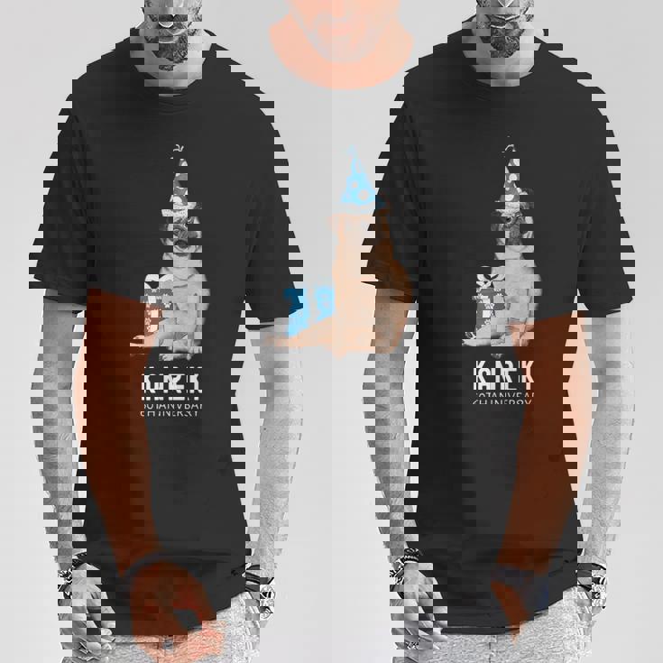 還暦祝い 犬好き 男性 女性 父 母 還暦 お祝い 60歳 かわいい 犬 パグ おしゃれ おもしろ 赤色 Tシャツ 面白い贈り物