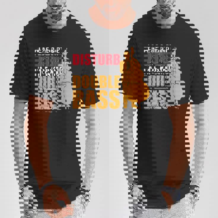 邪魔しないでください私はコントラバス奏者です Tシャツ 面白い贈り物