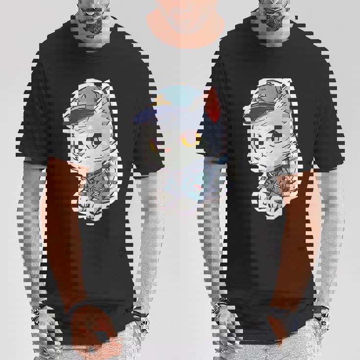 郵便配達員、Dps 配達員の猫を削除 Tシャツ 面白い贈り物