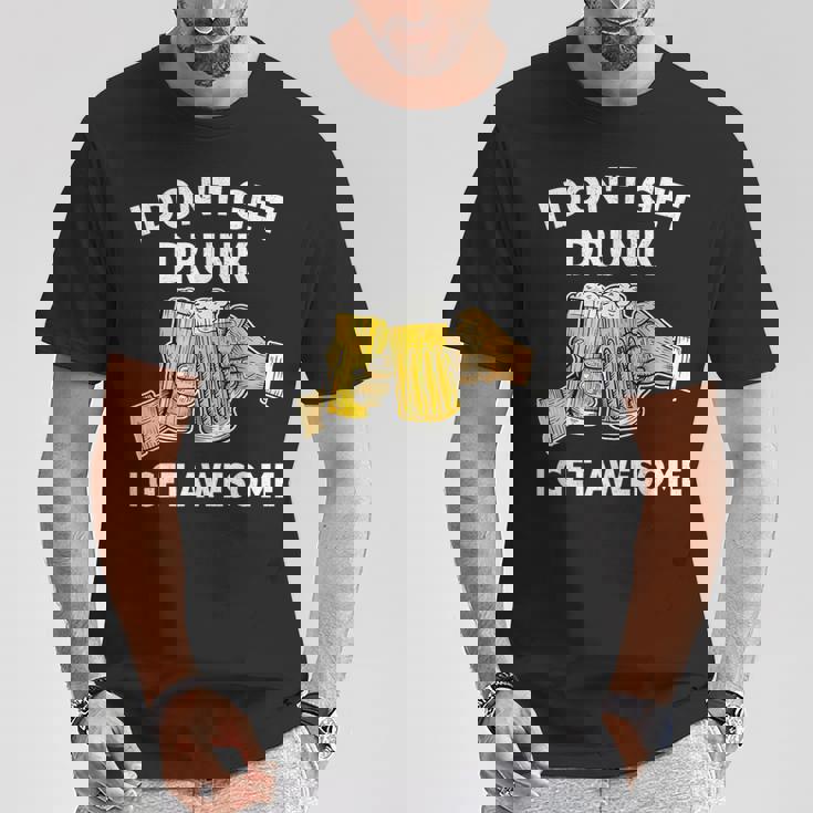 酔わないで最高になる-面白いアルコール Tシャツ 面白い贈り物