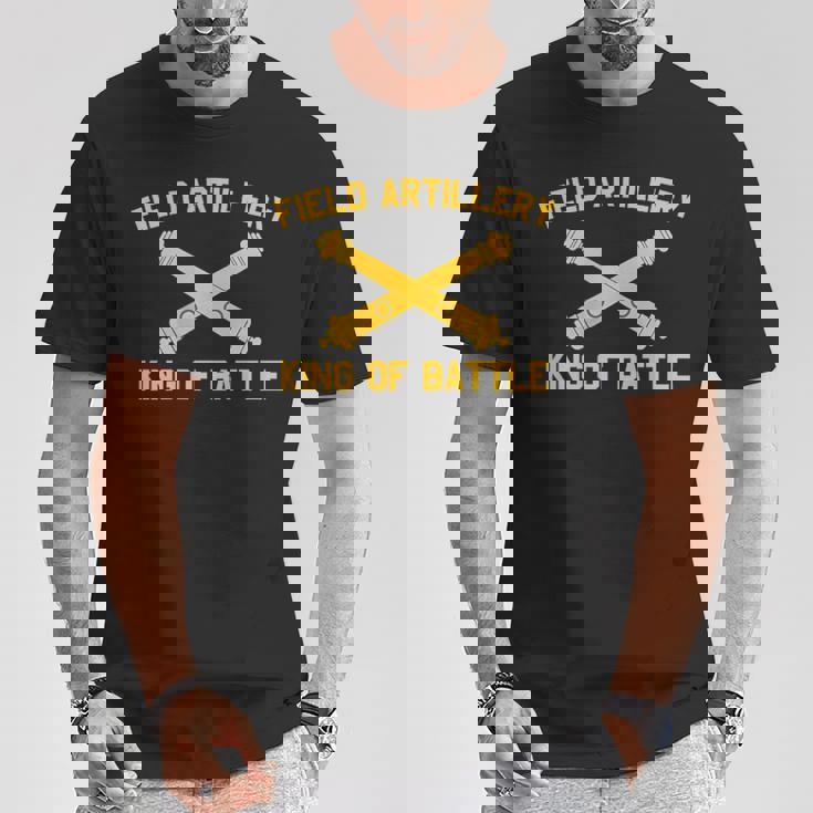 野戦砲 キングオブバトルブランチ記章 砲兵 Tシャツ 面白い贈り物