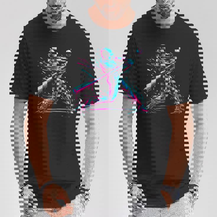 野球選手 野球好き ファン スポーツ アイスクリーム ドリップボーイ Tシャツ 面白い贈り物