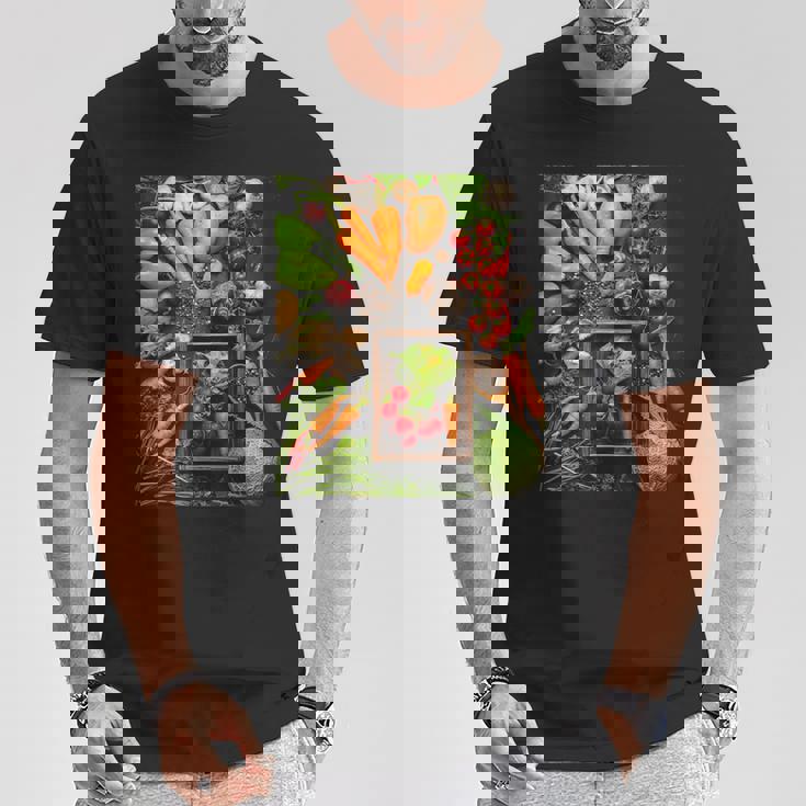 野菜農場フレッシュオーガニック野菜 Tシャツ 面白い贈り物