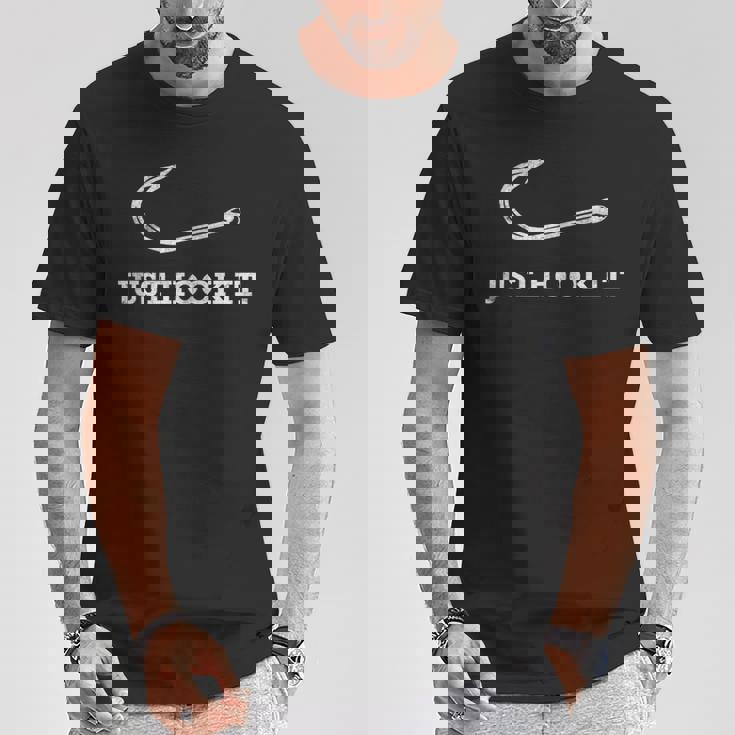 釣りしゃれレイクライフアドベンチャーをフックするだけ Tシャツ 面白い贈り物