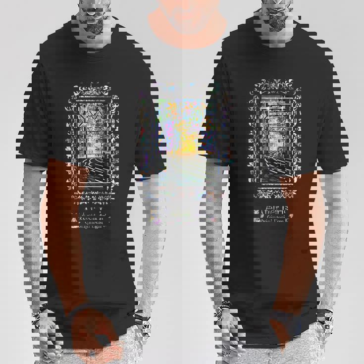 銀河鉄道の駅 猫 Tシャツ 面白い贈り物