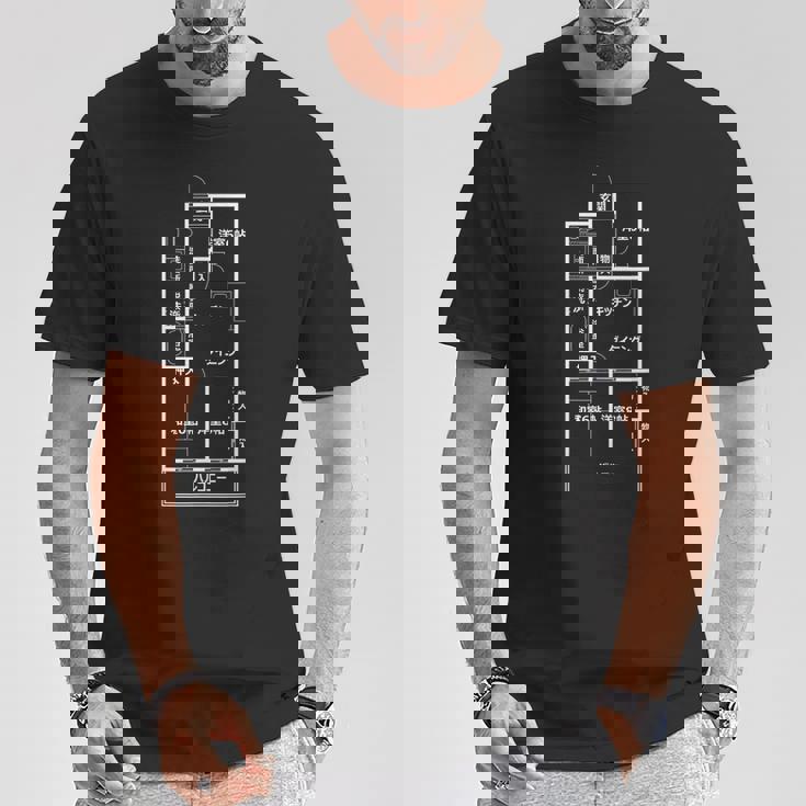 間取り【3Dk】おもしろ 間取り図 面白い ネタ ウケ狙い 笑える 昭和 レトロ ユーモア お笑い 個性的 懐かしい Tシャツ 面白い贈り物