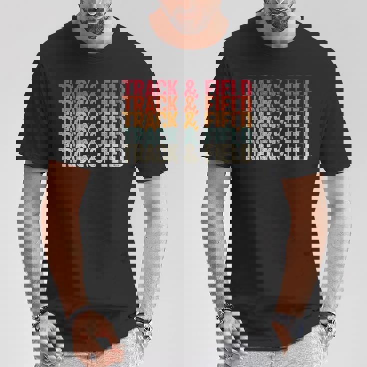 陸上競技 陸上競技 レトロ 男性用 Tシャツ 面白い贈り物