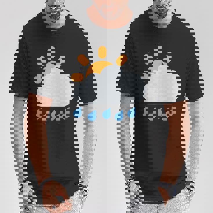 雨雲の向こうの太陽 Tシャツ 面白い贈り物