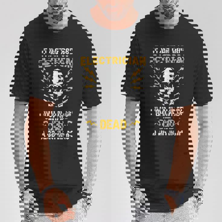 メンズ 電気工事士 電気 おもしろ電気工事士 Tシャツ 面白い贈り物