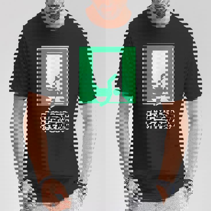 非常識（パロディ 非常口）イラスト【変なtシャツ屋さん】 面白い デザイン Tシャツ 面白い贈り物