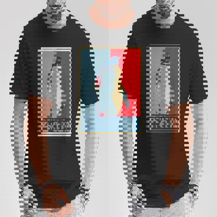 面白tシャツ 海 ペンギン おもしろ かわいい グッズ 服 ネタ メンズ オリジナル 夏 生き物 レトロ Tシャツ 面白い贈り物