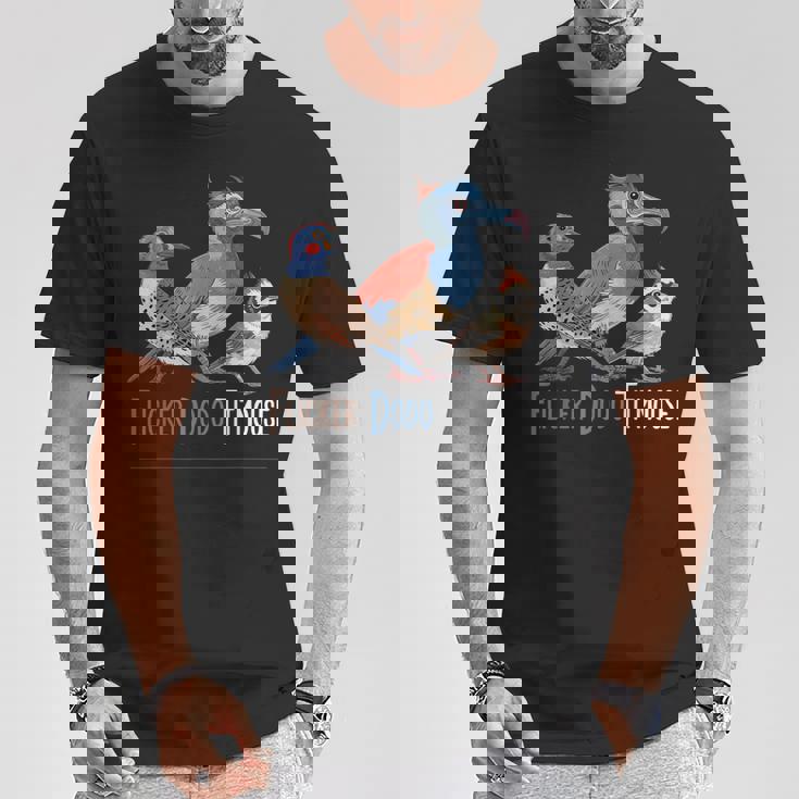 面白い ちらつきドードーシジュウカラ メンズ レディース キッズ Tシャツ 面白い贈り物