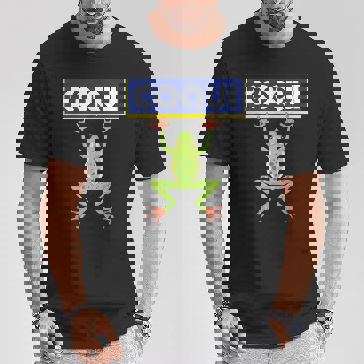 面白い コキ カエル 食べ物 プエルトリコ ゴヤ ラテン コミダ ボリクア Tシャツ 面白い贈り物