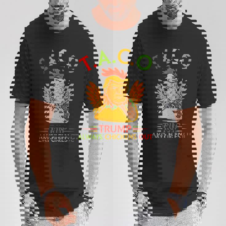 面白い トランプ タコス トランプ Always Chickens Out Tシャツ 面白い贈り物