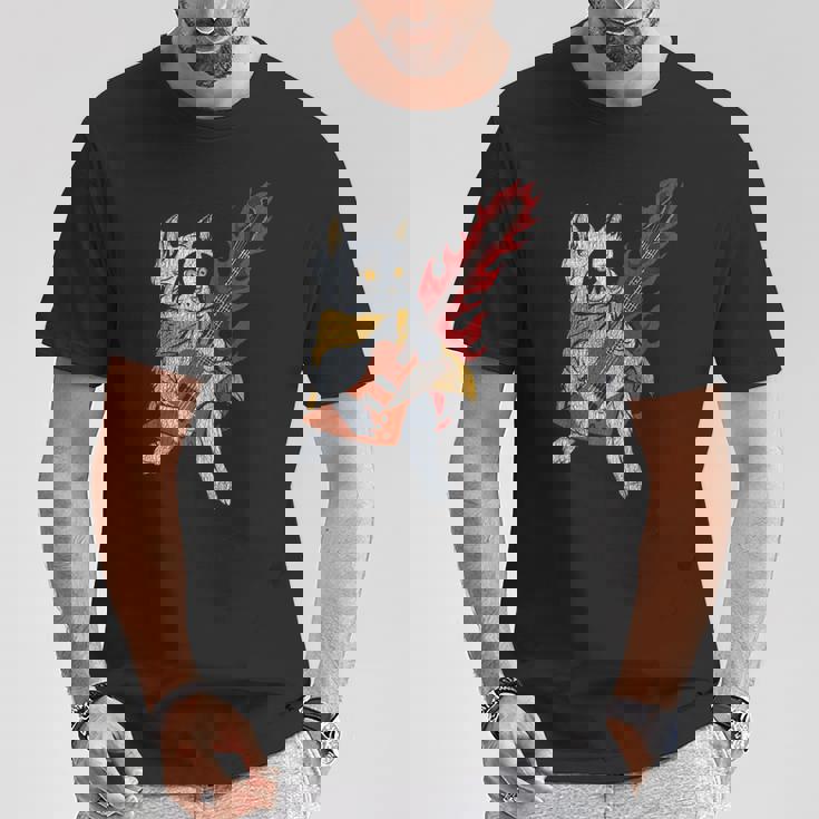 面白い ベースシスト 猫 ギフト ファイヤー 楽器 ベース ギター Tシャツ 面白い贈り物