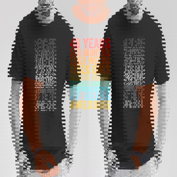 面白い48歳の誕生日シャツ オールドメーター 面白い48歳ギフト Tシャツ 面白い贈り物