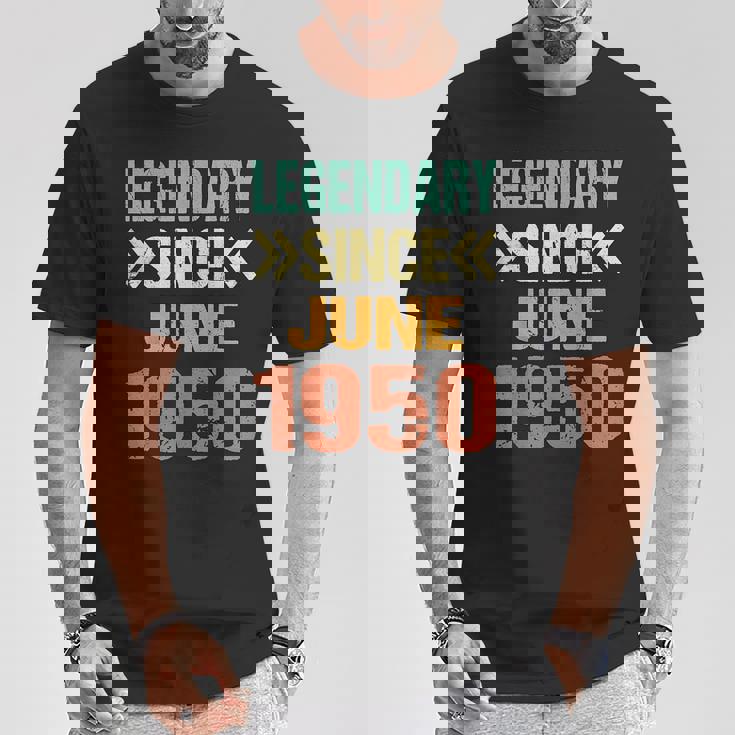 面白い75歳の誕生日 6月生まれの伝説 1950年6月以来 Tシャツ 面白い贈り物