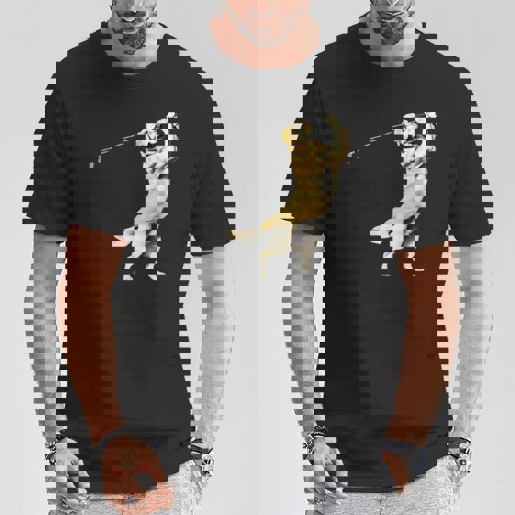 面白いtシャツ ゴールデンレトリバー ゴルフ イヌ メンズ グッズ かわいい おもしろ 面白い 服 ネタ Tシャツ 面白い贈り物