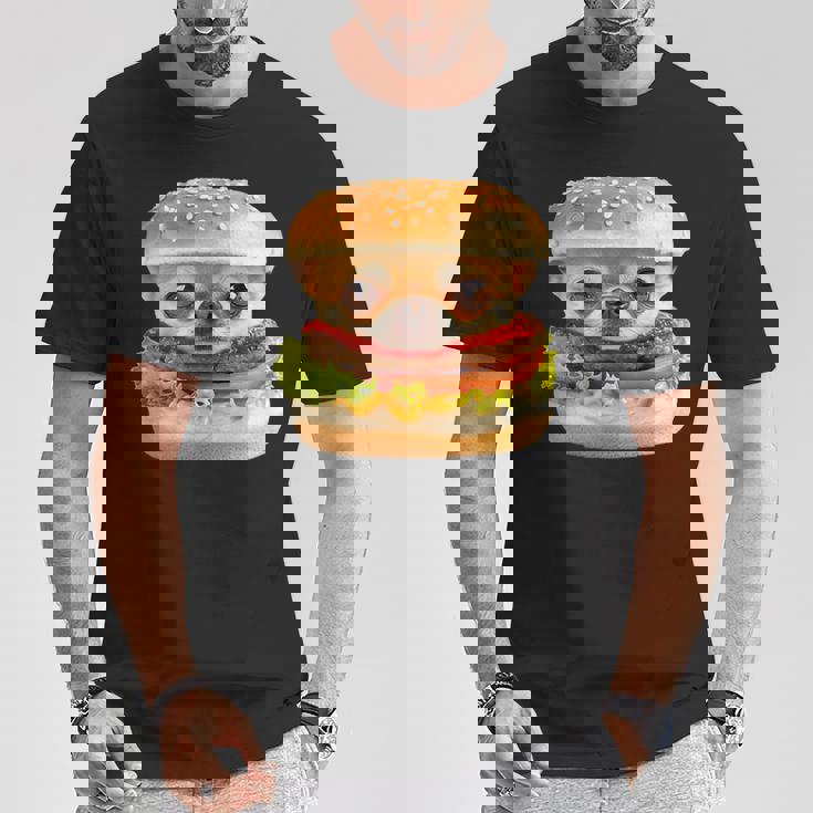 面白いtシャツ チワワ 犬 イヌ ハンバーガー メンズ 犬好き グッズ かわいい おもしろ 面白い 服 ネタ Tシャツ 面白い贈り物