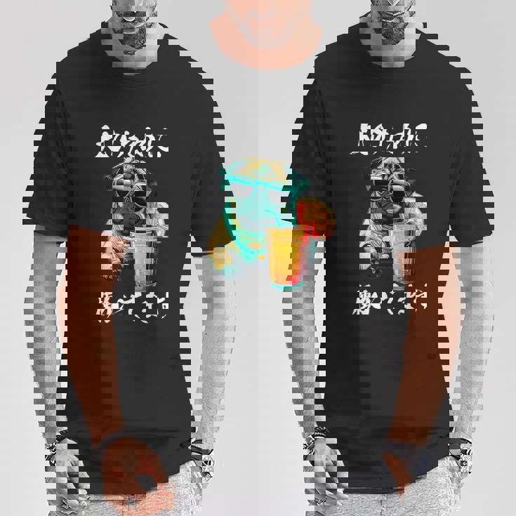 面白いtシャツ パグ イヌ わんこ メンズ 犬好き グッズ おもしろ 面白い 服 ネタ わんこ Tシャツ 面白い贈り物