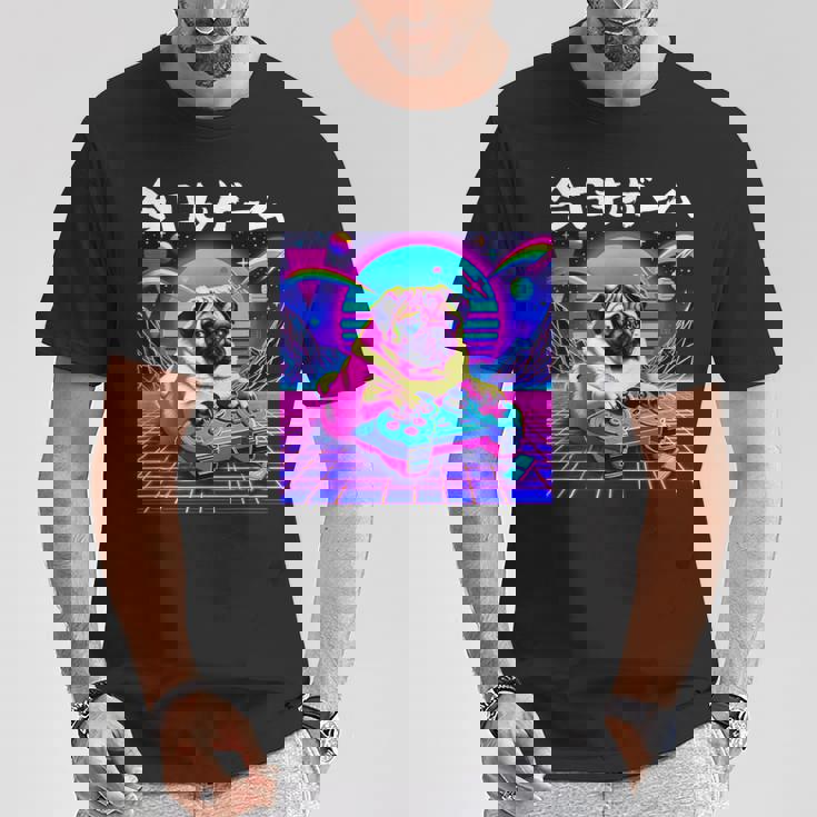 面白いtシャツ パグ 犬 ゲーム イヌ わんこ メンズ 犬好き グッズ かわいい おもしろ 面白い 服 ネタ Tシャツ 面白い贈り物