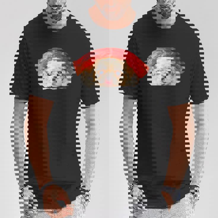 面白いtシャツ ペキニーズ 犬 イヌ 寿司 メンズ 犬好き グッズ かわいい おもしろ 面白い 服 ネタ Tシャツ 面白い贈り物