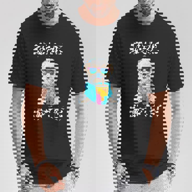 面白いtシャツ マルチーズ 犬 イヌ わんこ メンズ 犬好き グッズ おもしろ 面白い 服 ネタ わんこ Tシャツ 面白い贈り物