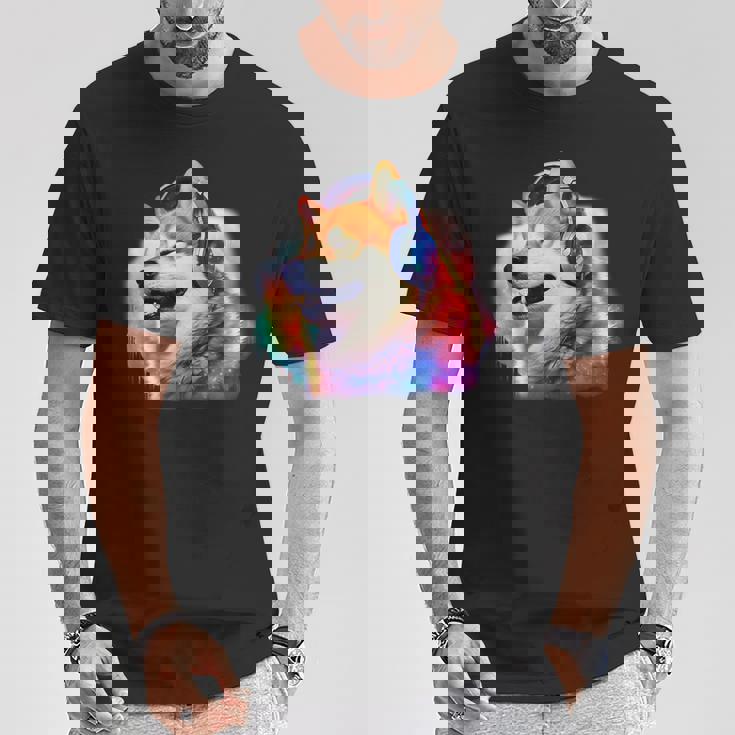 面白いtシャツ 柴犬 ゲーム 音楽 イヌ わんこ メンズ 犬好き グッズ おもしろ 面白い 服 ネタ Tシャツ 面白い贈り物