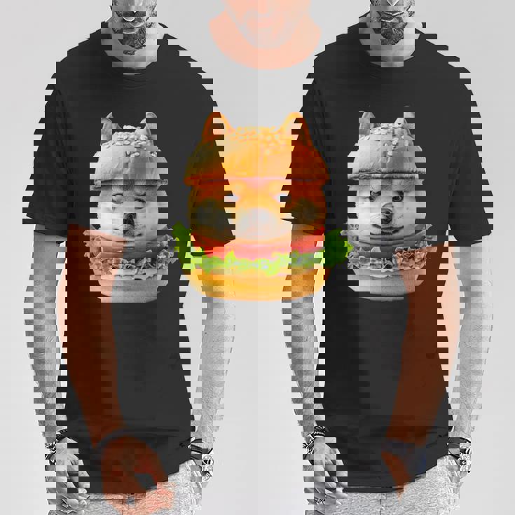 面白いtシャツ 柴犬 犬 イヌ ハンバーガー メンズ 犬好き グッズ かわいい おもしろ 面白い 服 ネタ Tシャツ 面白い贈り物