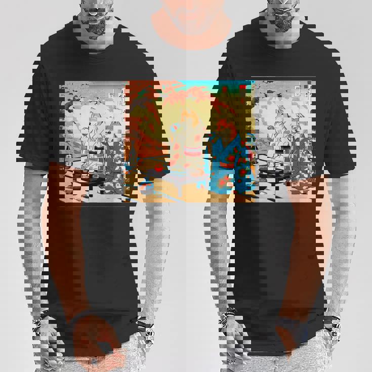 面白いtシャツ 柴犬 酒 イヌ わんこ メンズ 犬好き グッズ かわいい おもしろ 面白い 服 ネタ 浮世絵 Tシャツ 面白い贈り物