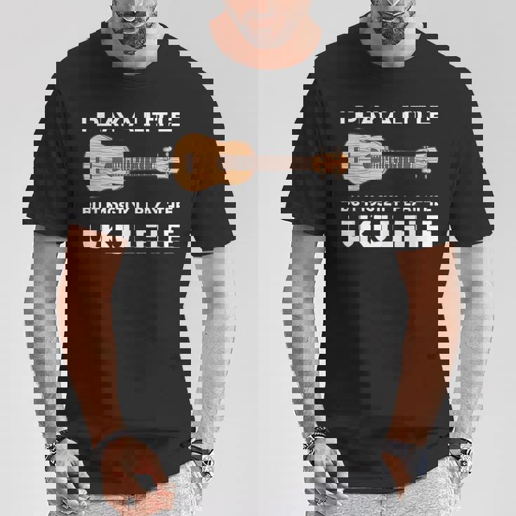 面白いウクレレ服ギターワードプレイ Tシャツ 面白い贈り物