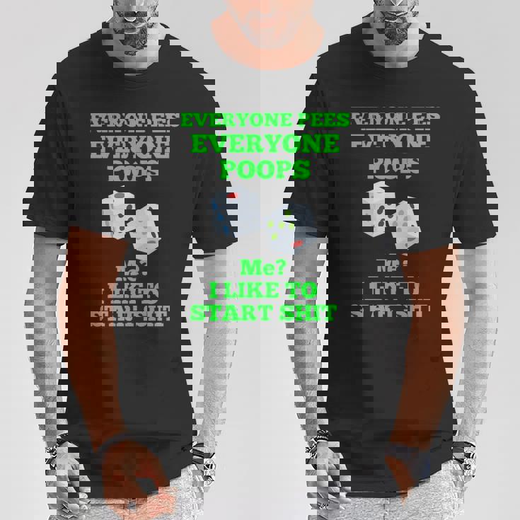 面白いカジノギフト、面白いうんちギフト、うんちとおしっこユーモア 長袖tシャツ Tシャツ 面白い贈り物