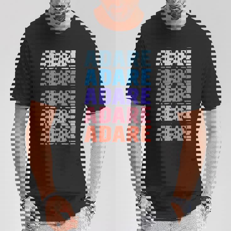 面白いギフトネーム Adare 名前入り Tシャツ 面白い贈り物