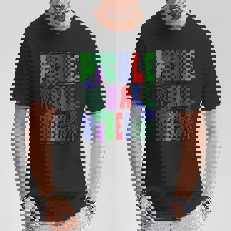 面白いスポーツデザイン女性男性ピックルボール Tシャツ 面白い贈り物