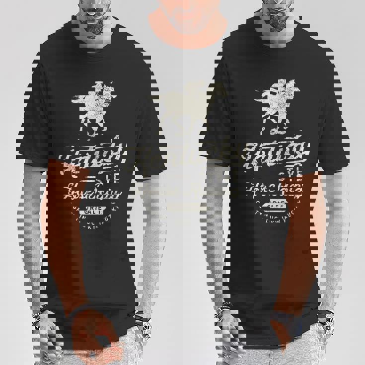 面白いダービーデー、ケンタッキースタイルの競馬 Tシャツ 面白い贈り物