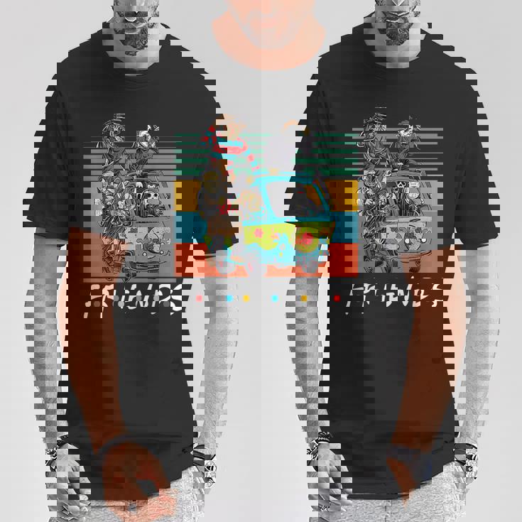 面白いハロウィンコスチュームキャラクター ホラー映画 Tシャツ 面白い贈り物