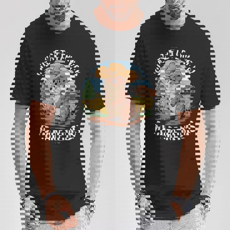 面白いプレーリードッグコスチュームtシャツ Tシャツ 面白い贈り物