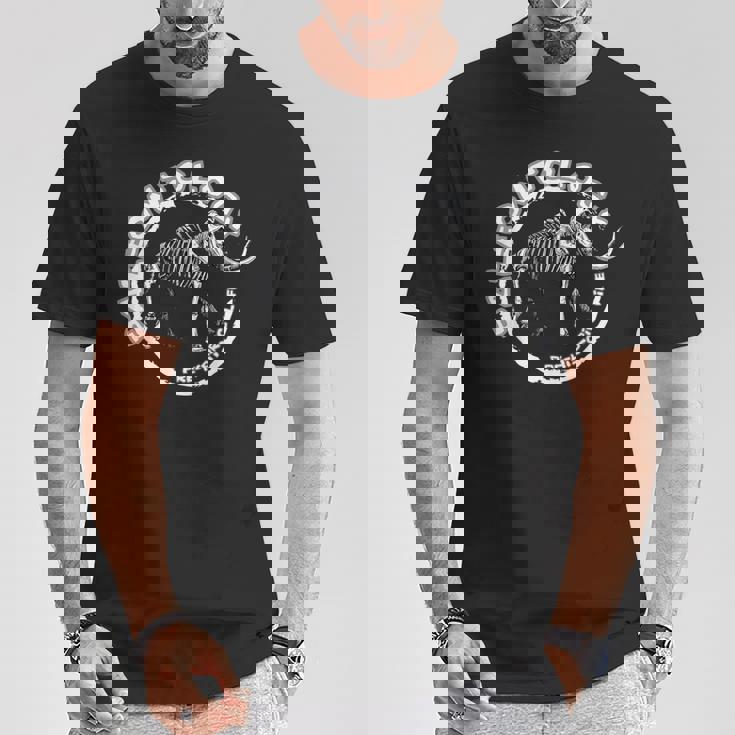 面白いマムート先史時代のギフトデザイン。 Tシャツ 面白い贈り物