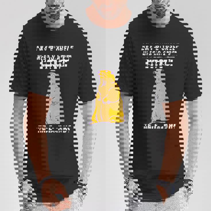 面白いマーモットヴィンテージ面白いことわざマーモット愛好家ジョーク Tシャツ 面白い贈り物