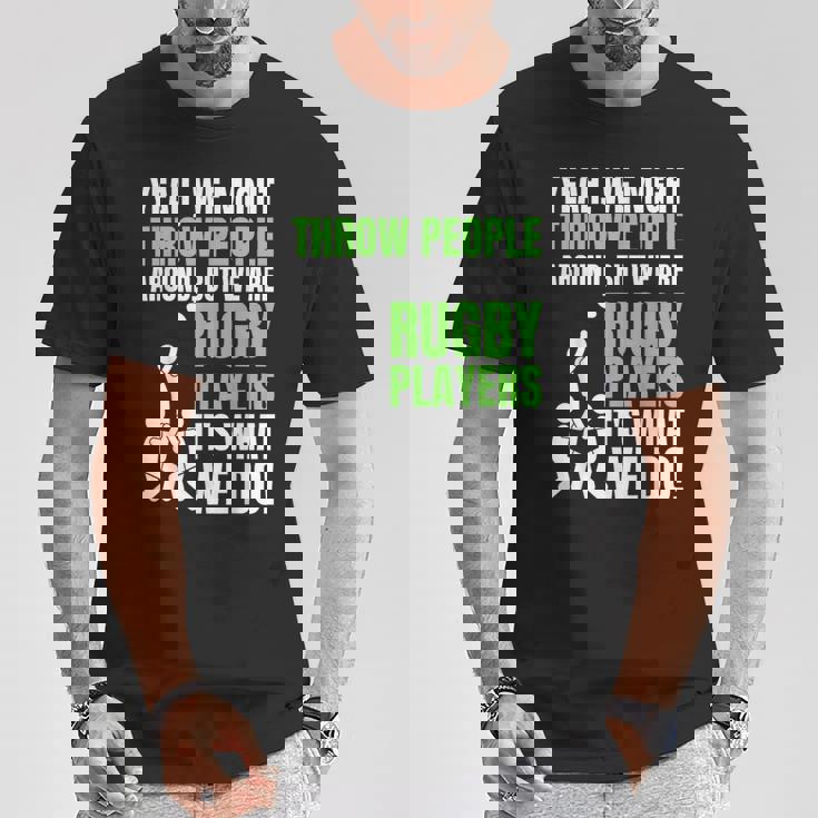 面白いラグビーコーチ、選手、ファンのラグビー。 Tシャツ 面白い贈り物