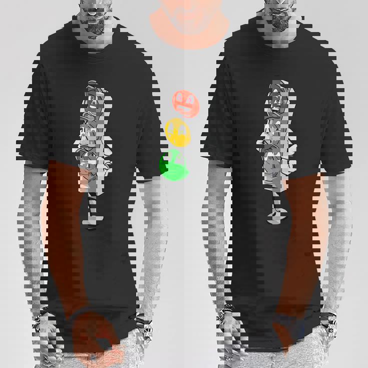 面白い信号機 コミック 漫画の信号機 Tシャツ 面白い贈り物